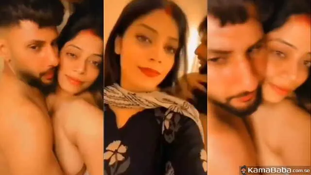 Halki roshni wale kamre mein desi pati apni bindi wali dulhan ko topless bahon mein lekar suhagrat xxx video desi wife sex