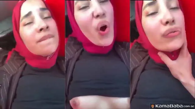 Red Hijab Mein Car Seat Par Ye Garam Turbanli Randi Muh Khola Ke Chud Rahi Hai Gale Par Haath Aur porn sex